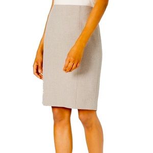 Tahari Tan Pencil Skirt